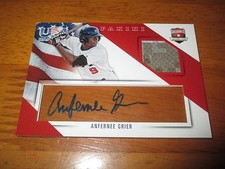 ANFERNEE GRIER 2015 Panini USA Baseball Acetate Jersey AUTO /99 Autograph