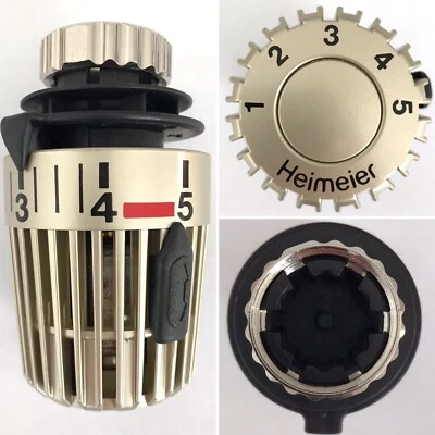 NEU - Heimeier Thermostatkopf K 6000-00.000 Gelb Metallic Gold alte Bauart