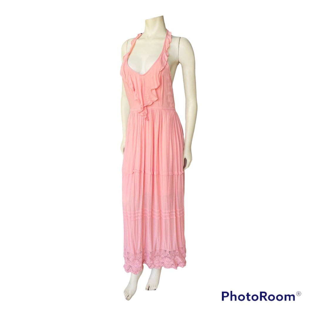 soieblu crochet dress Floral Maxi Dress W/ Crochet Waist - Soieblu Dress