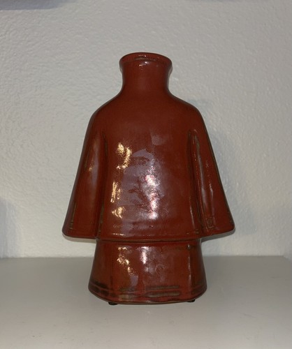 Vintage 10” Asian Male Jacket Style Ceramic Case - Picture 4 of 8