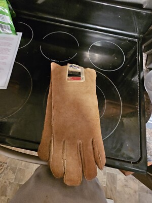 Blue Hawk Leather Fireplace Gloves Large