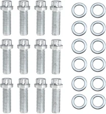 3/8" 1-1/8" Intake Bolt for 90A° Small Block Chevy Replace 38400 (set of 12)