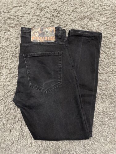DSQUARED2 MENS JEANS MODEL-330 SLIM SIZE W46 VINTAGE MADE IN ITALY BLACK GRAY - Picture 13 of 23