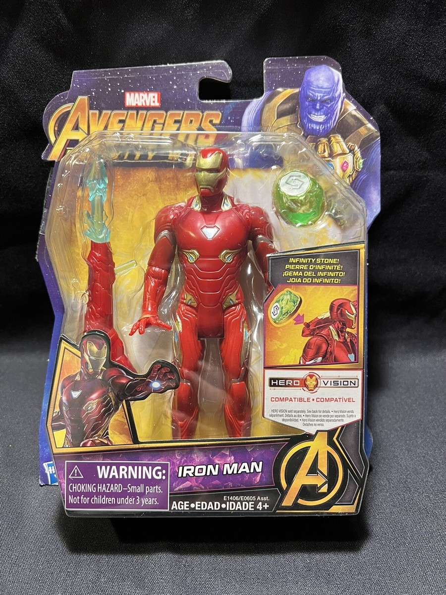 Iron Man Figurine Disney Marvel Infinity War with Green Infinity Stone NEW