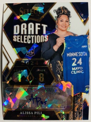 2024 Panini Select WNBA ALISSA PILI White Ice Draft Selections Auto #d 25/25