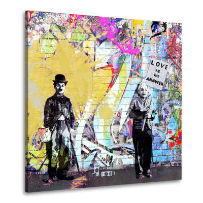 Charlie Pop Art Edition Leinwandbild Wandbild Deko Kunst XL