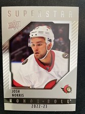 22-23 UD Series 1 Hockey Superstar Honor Roll HR-10 Josh Norris
