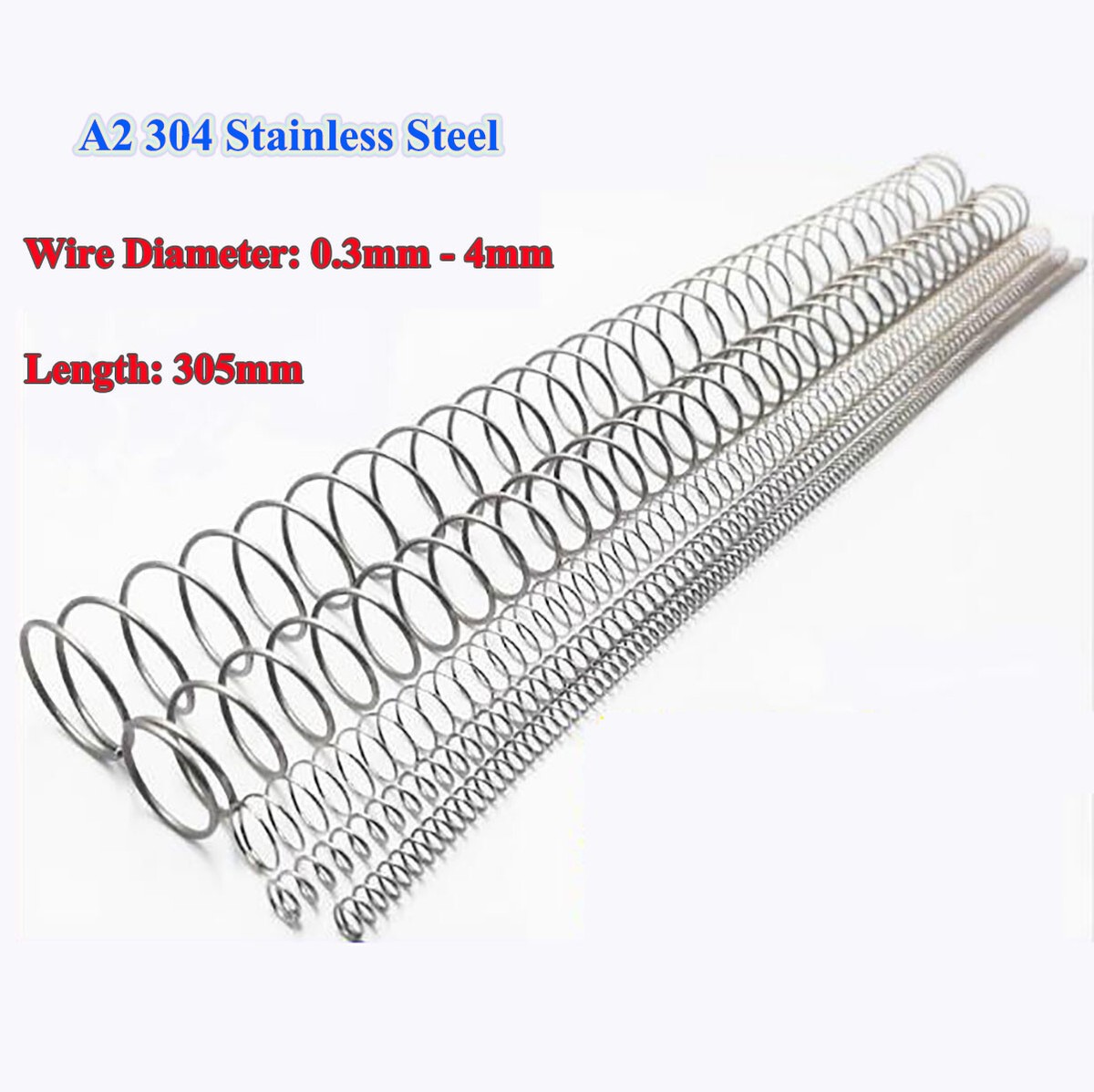 Feder Zugfeder 165Mm-230Mm Gesamtlänge, 1 Stück, Drahtdurchmesser 3Mm Außendurchmesser 30Mm Mit Feder Zugfeder 165Mm-230Mm Gesamtlänge, 1 Stück, Drahtdurchmesser 3Mm Außendurchmesser 30Mm Mit