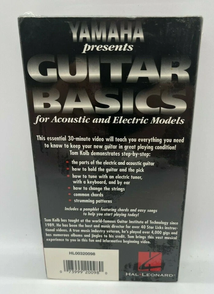 Hal Leonard Yamaha Presents Guitar Basics VHS For Acoustic & Electric Models F/S - Image 2 of 3