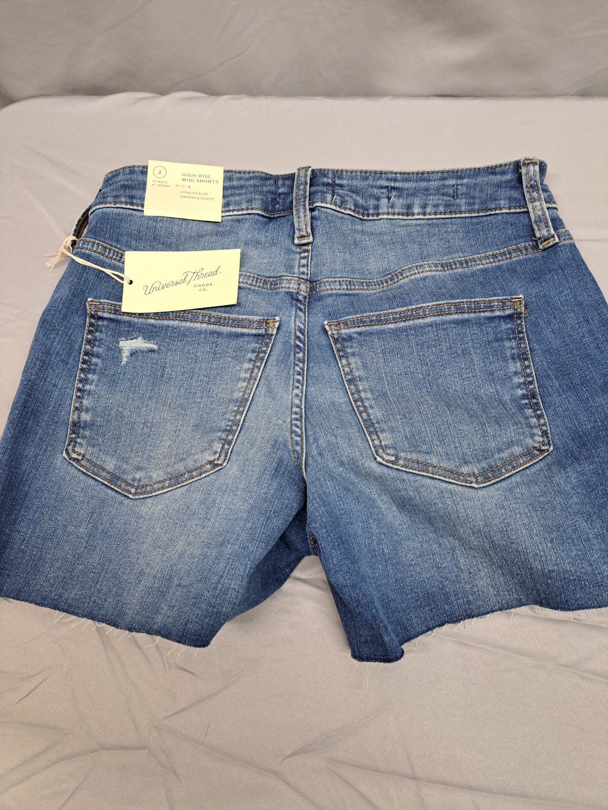 Universal Thread Women's HighRise Midi Blue Jean Shorts Pick Size and