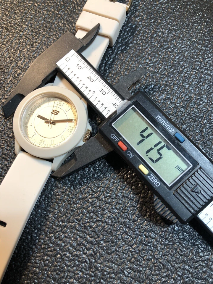 SKECHERS Reloj Mujer Beige Banda Silicona Damas Reloj Pulsera Batería Nueva Foto 4 de 4