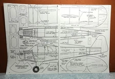 PIPER CUB J3 BALSA FREE FLIGHT MODEL AIRPLANE PLANS 22" WINGSPAN