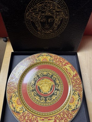 Rosenthal Versace Medusa Wandteller, Rot