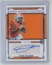 2021 Panini National Treasures Collegiate Rookie Silhouette Signatures Blue Josh
