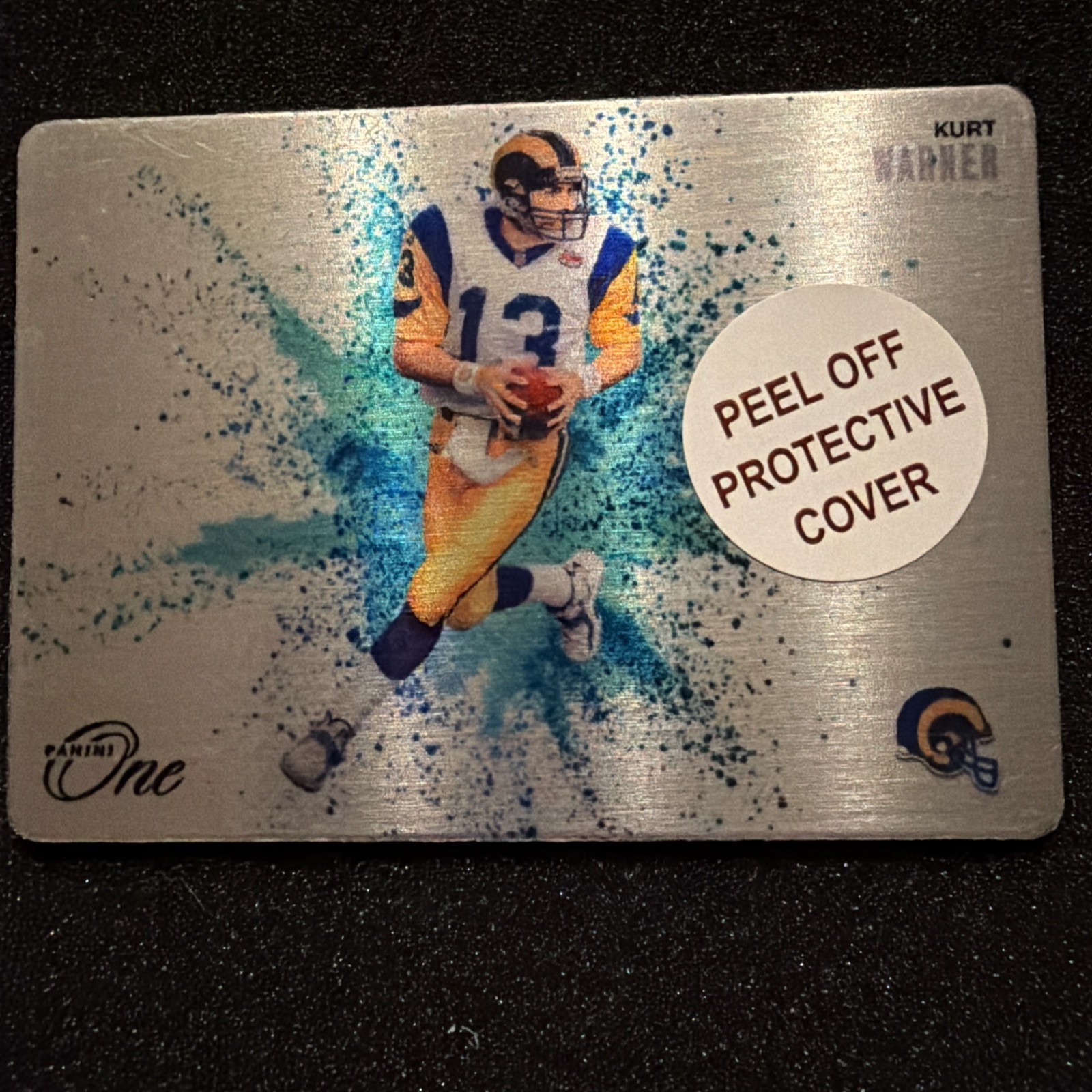 2024 PANINI ONE - Kurt Warner Rams Metal Color Blast  #CB-KWR SSP Rare Case Hit