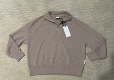 VARLEY Woman  s taupe marl Hawley half zip Sweater/pullover, SZ S, BNWT 