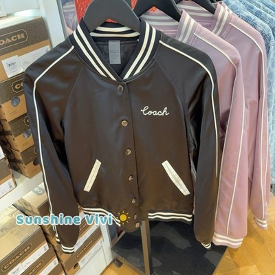 NWT Coach Women's Reversible Signature Souvenir Varsity Jacket