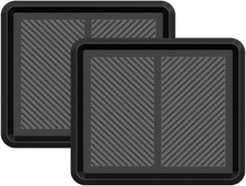 Heavy Duty Boot Tray Mat Set - All Weather Rubber Shoe Mats for Indoor/Outdoor
