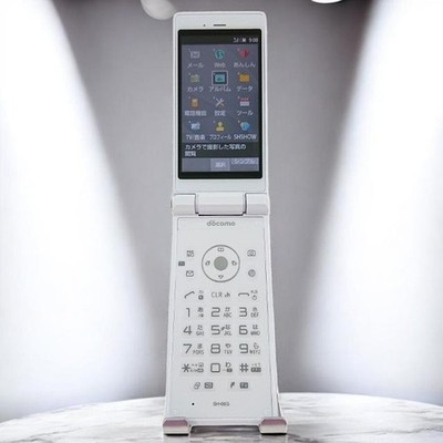SHARP AQUOS KEITAI SH-06G  Android Flip Phone Unlocked White from Japan Used