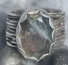 Labradorite & Sterling Silver Vintage Ring Size 6.25