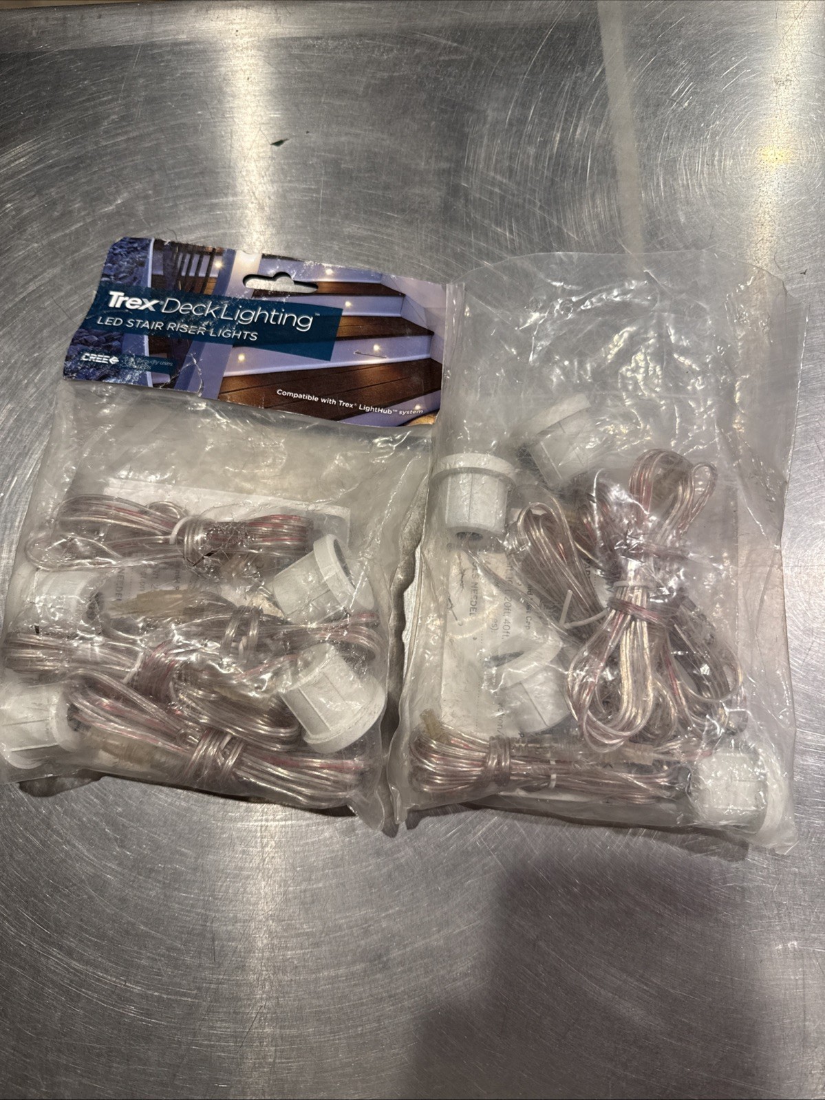 Trex LED Stair Riser Lights Pair Of 4-Pack White NEW – LightHub Total Of 8 Light