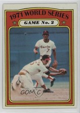 1972 Topps 1971 World Series Mark Belanger Davey Johnson Game No 2 #224 0uf1