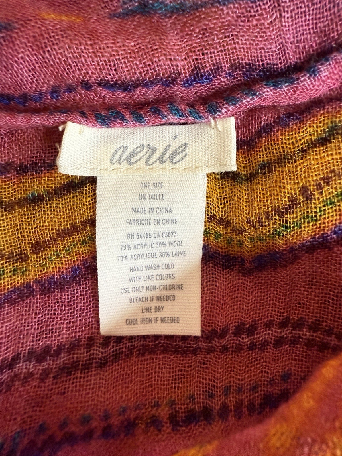 Aerie Patterned Infinity Scarf - image 2