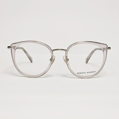 Rebecca Minkoff Bessie 1/G Women's Round Glasses in Pink Crystal | 51mm