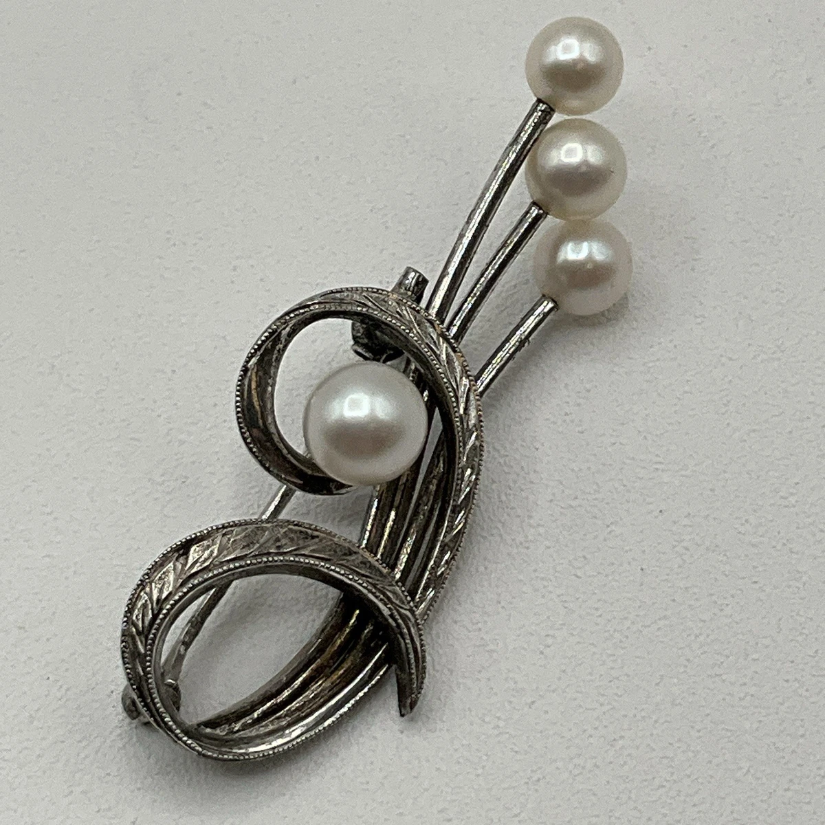 Mikimoto Pearl Sterling Silver Fine Brooches & Pins for sale | eBay