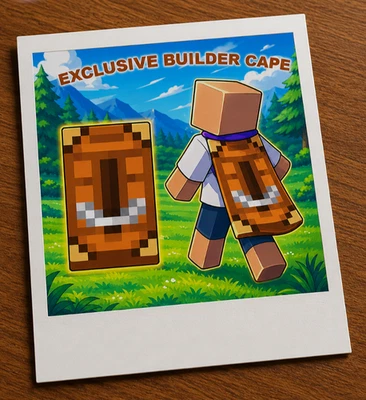 Minecraft Builder Cape Code | Exclusive | Java & Bedrock
