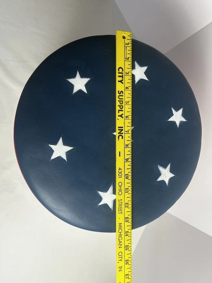 RARE!!! Viral TikTok HomeGoods Americana USA Flag Stool Side Table Room Decor - Image 3 of 4