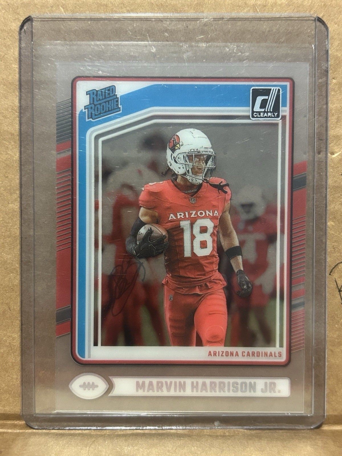 2024 Donruss Clearly Football Marvin Harrison Jr Rated Rookie Cardinals