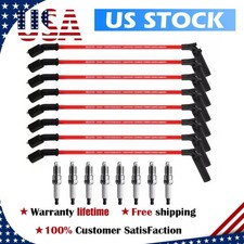 New Iridium Spark Plugs 41-962 Spark Plug Wires 9748rr For Chevy 5.3 6.0l 6.2l New Iridium Spark Plugs 41-962 Spark Plug Wires 9748rr For Chevy 5.3 6.0l 6.2l