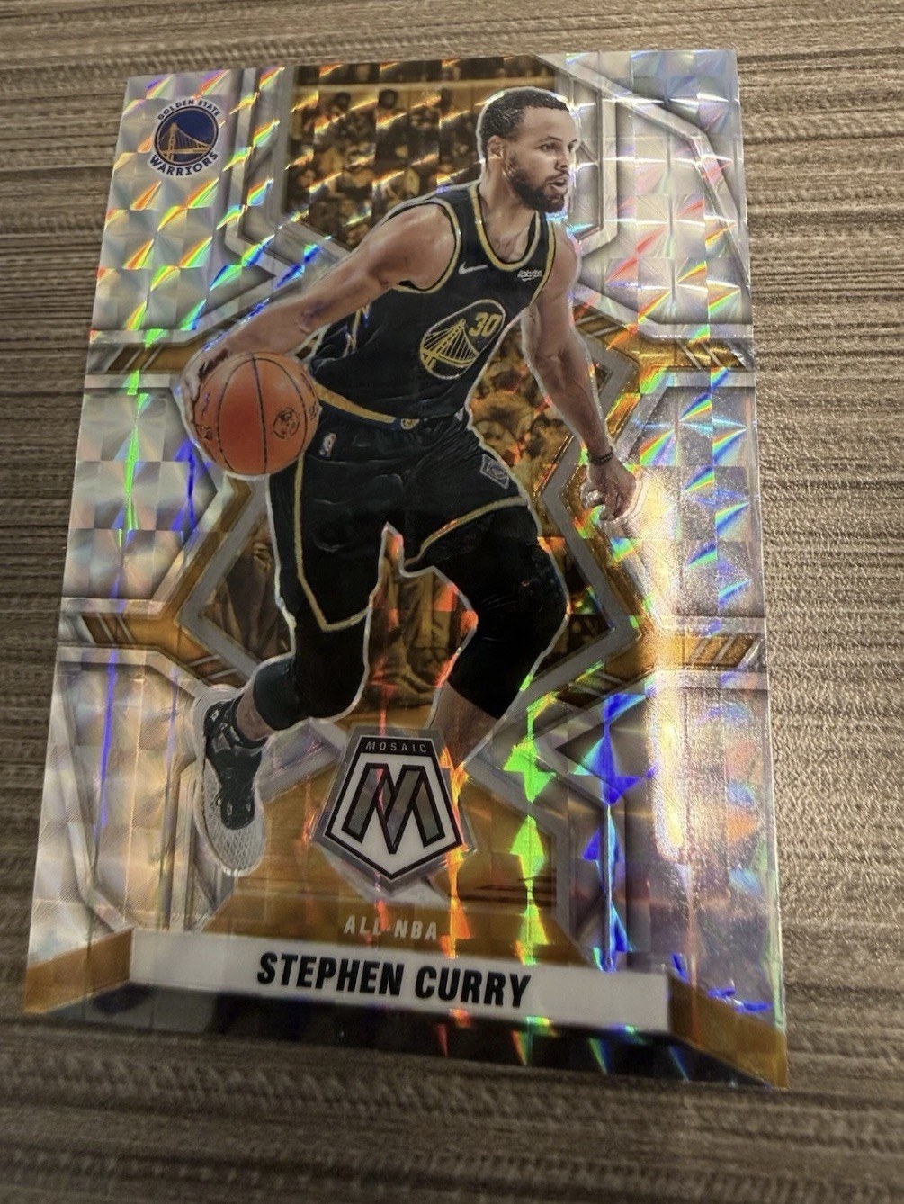 2021-22 Panini Mosaic - All-NBA Stephen Curry #284 Silver Fast Break Prizm