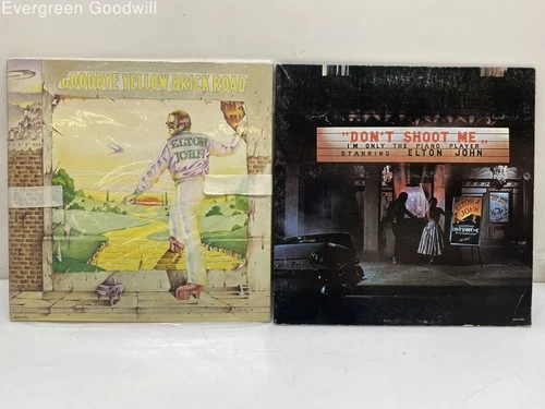 (Lot of 2) VTG - Elton John Vinyl Records