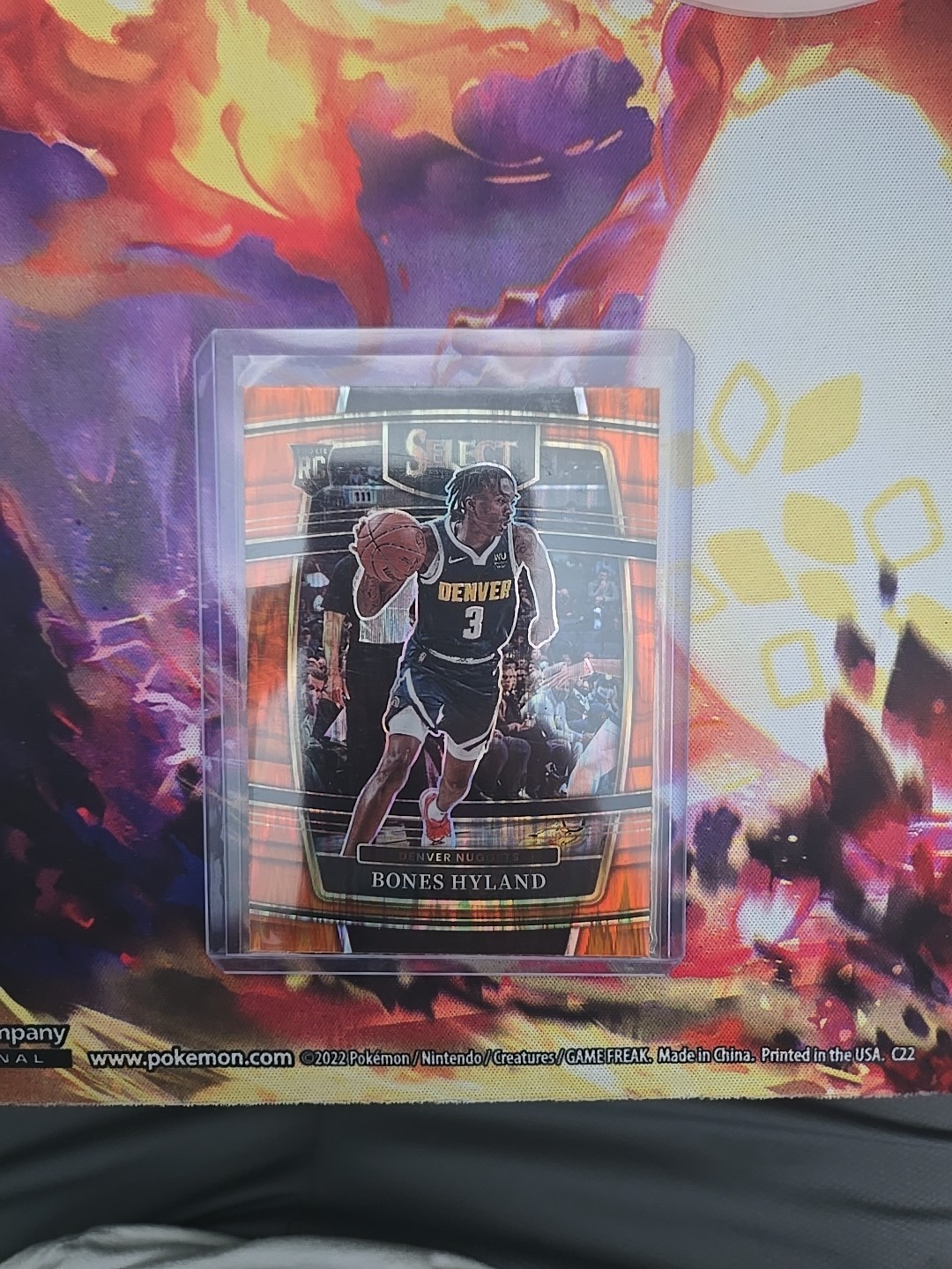 2021-22 Panini Select Bones Hyland RC #79 Orange Flash Prizm Concourse Nuggets