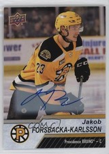 2018-19 Upper Deck AHL Auto Jakob Forsbacka-Karlsson #125 Auto 01qm
