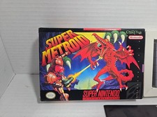 Super Metroid (Nintendo SNES, 1994) Complete in Box! EXTREMELY CLEAN!!!