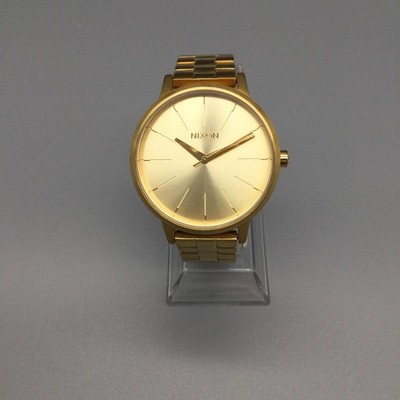 Nixon Movin Out Kensington Womens Watch 37mm Gold Tone Stainless 