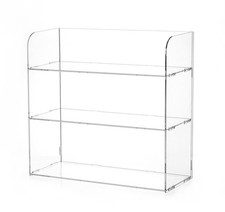 3 Tier Clear Acrylic Organizer Shelf for Cosmetic Perfume Skincare Makeup Toy...