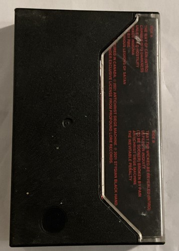 Antichrist Siege Machine – Purifying Blade Cassette 2021 Stygian Black Hand - Picture 2 of 3
