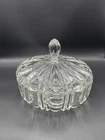 Vintage 1930 Anchor Hocking Old Cafe Clear Glass Candy Dish