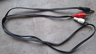Adapterkabel AUX auf 2x Cinch, Klinke auf RCA Stecker, neu