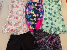 Destira  Danskin Girls Leotard Unitard Short Lot 5 size SMALL SM 6-6X Gymnastic