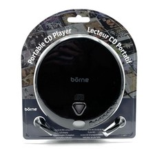 Borne Portable Compact CD Player PCD25-BK with Anti-Shock Protection -Black NEW