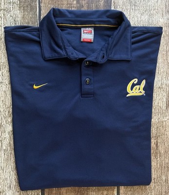 VINTAGE NIKE TEAM CAL BEARS POLO SHIRT BLUE MENS XXL 2XL EXCELLENT CONDITION