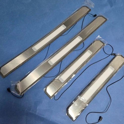 Stainless Steel 4-Door Sill + LED Light For 2010-2015 Mercedes Benz W212 E-CLASS