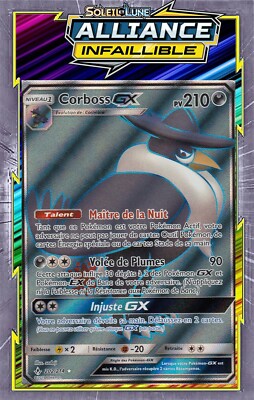 Corboss GX - SL10:Unfehlbare Allianz - 202/214 - Pokemon Karte Neu Französisch