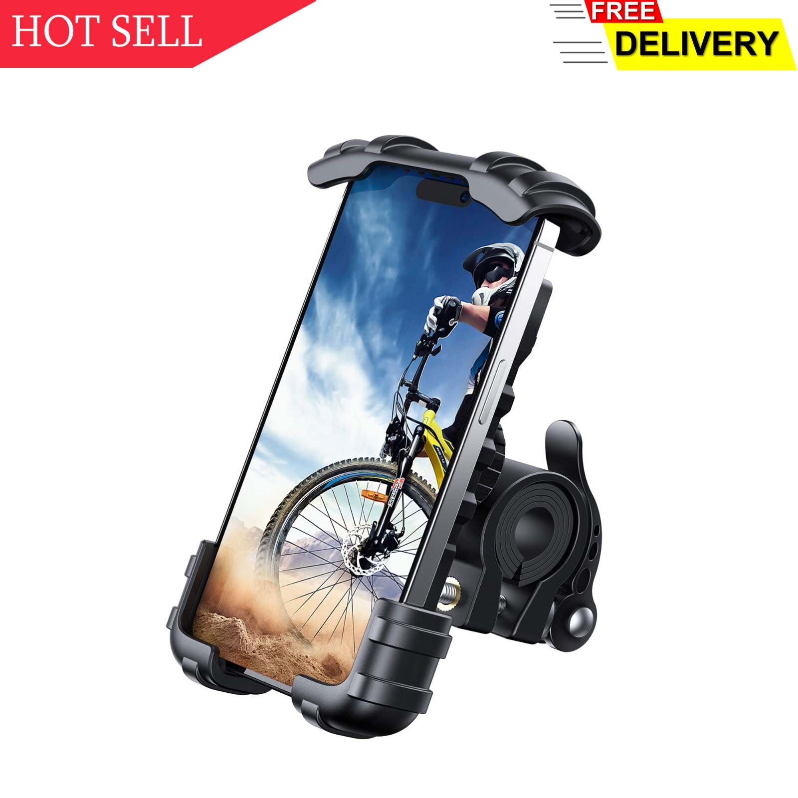 Lamicall Bike Phone Holder, Motorcycle Phone Mount - Motorcycle Handlebar Cell..