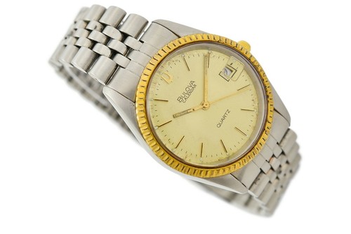 Vintage Bulova Calendar Quartz Stainless Steel Gents Watch 1696 | eBay